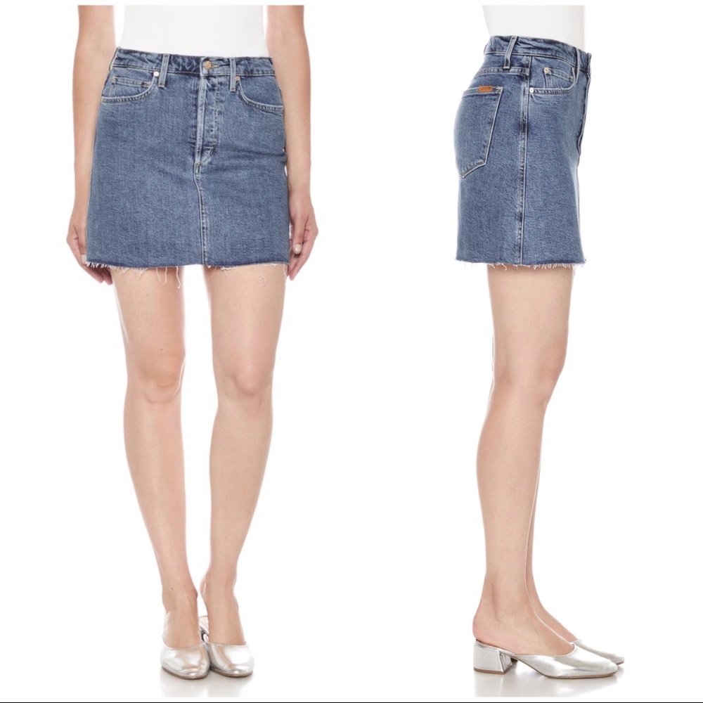 Joe’s Jeans “The Bella” High-Rise Alaia Mini Skirt